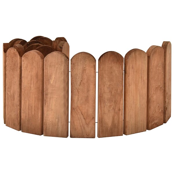 VIDAXL - vidaXL Rouleaux de bordure 2 pcs 120 cm bois de pin imprégné - large