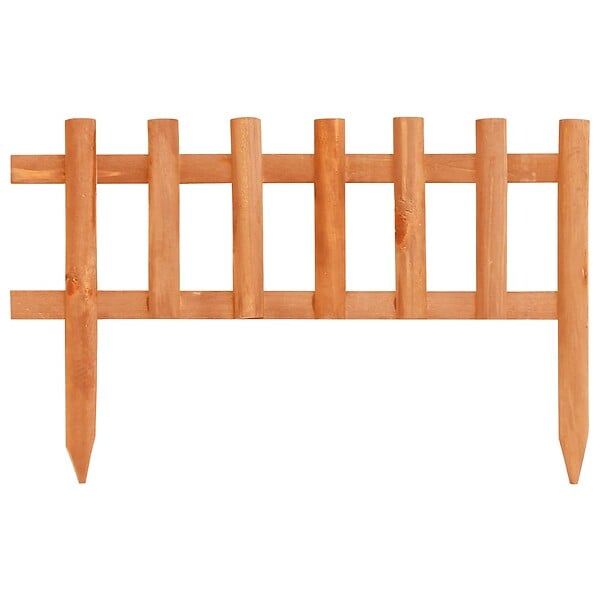 VIDAXL - vidaXL Bordure de jardin 10 pcs Bois de sapin 4,4 m - large