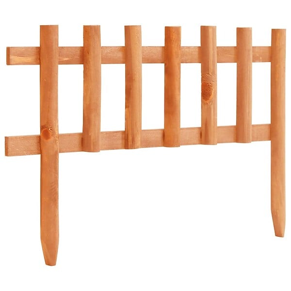 VIDAXL - vidaXL Bordure de jardin 10 pcs Bois de sapin 4,4 m - large