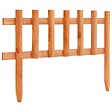 VIDAXL - vidaXL Bordure de jardin 10 pcs Bois de sapin 4,4 m - vignette