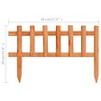 VIDAXL - vidaXL Bordure de jardin 10 pcs Bois de sapin 4,4 m - vignette