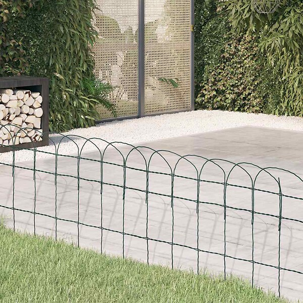 VIDAXL - vidaXL Bordure de pelouse Fer enduit de poudre 25x0,4 m - large