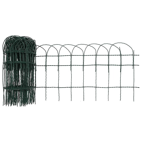 VIDAXL - vidaXL Bordure de pelouse Fer enduit de poudre 25x0,4 m - large