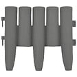 VIDAXL - vidaXL Bordures de pelouse 36 pcs Gris 10 m PP - vignette