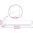 VIDAXL - vidaXL Clôture de pelouse flexible 20 pcs Acier galvanisé 100x14 cm - vignette