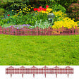 VIDAXL - vidaXL Bordures de pelouse 17 pcs 10 m Marron - vignette