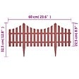 VIDAXL - vidaXL Bordures de pelouse 17 pcs 10 m Marron - vignette
