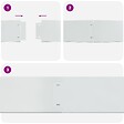 VIDAXL - vidaXL Clôture de pelouse 10 pcs Acier galvanisé 100x20 cm - vignette