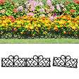 VIDAXL - vidaXL Bordures de pelouse 17 pcs Noir 10 m PP - vignette
