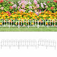 VIDAXL - vidaXL Bordures de pelouse 17 pcs Blanc 10 m PP - vignette