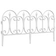 VIDAXL - vidaXL Bordures de pelouse 17 pcs Blanc 10 m PP - vignette