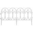 VIDAXL - vidaXL Bordures de pelouse 17 pcs Blanc 10 m PP - vignette