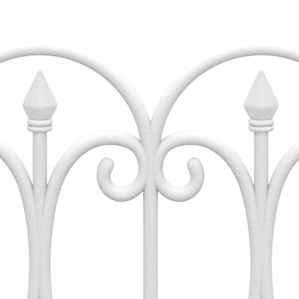 VIDAXL - vidaXL Bordures de pelouse 17 pcs Blanc 10 m PP - large
