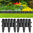 VIDAXL - vidaXL Bordures de pelouse 36 pcs Anthracite 10 m PP - vignette