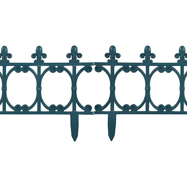 VIDAXL - vidaXL Bordures de jardin 16 pcs Vert 10 m PP - large