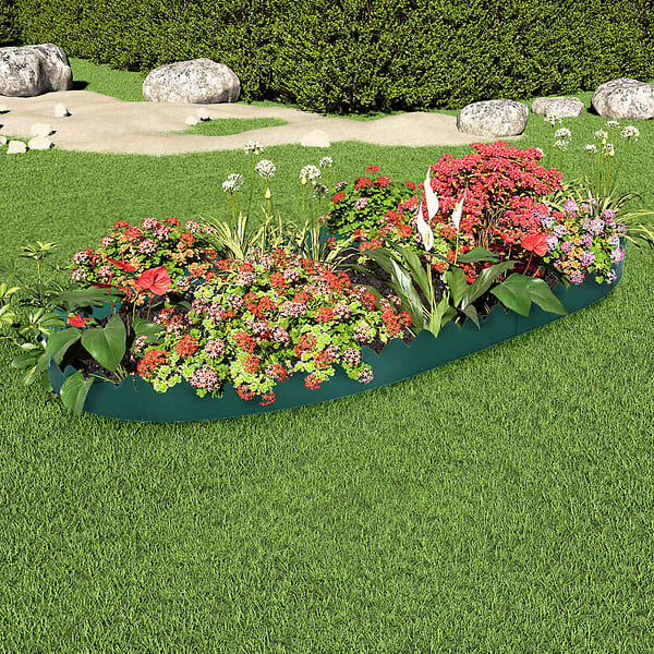 VIDAXL - vidaXL Bordures de jardin 10 pcs Vert 65x15 cm PP - large