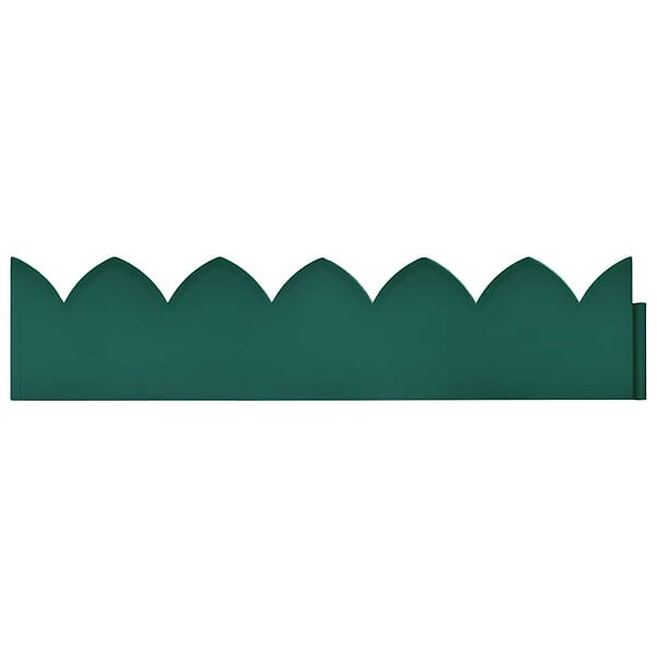 VIDAXL - vidaXL Bordures de jardin 10 pcs Vert 65x15 cm PP - large