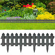 VIDAXL - vidaXL Bordures de pelouse 25 pcs Anthracite 10 m PP - vignette