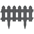 VIDAXL - vidaXL Bordures de pelouse 25 pcs Anthracite 10 m PP - vignette