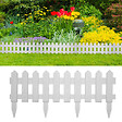VIDAXL - vidaXL Bordures de pelouse 25 pcs Blanc 10 m PP - vignette