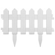 VIDAXL - vidaXL Bordures de pelouse 25 pcs Blanc 10 m PP - vignette