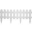 VIDAXL - vidaXL Bordures de pelouse 25 pcs Blanc 10 m PP - vignette