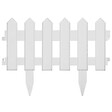 VIDAXL - vidaXL Bordures de pelouse 25 pcs Blanc 10 m PP - vignette