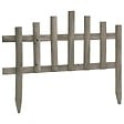 VIDAXL - vidaXL Bordure de jardin 10 pcs Bois de sapin 4,4 m - vignette