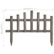VIDAXL - vidaXL Bordure de jardin 10 pcs Bois de sapin 4,4 m - vignette