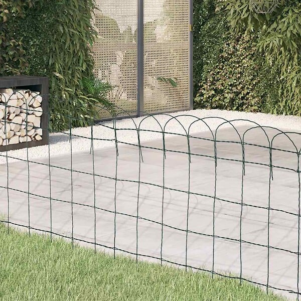 VIDAXL - vidaXL Bordure de pelouse Fer enduit de poudre 25x0,65 m - large