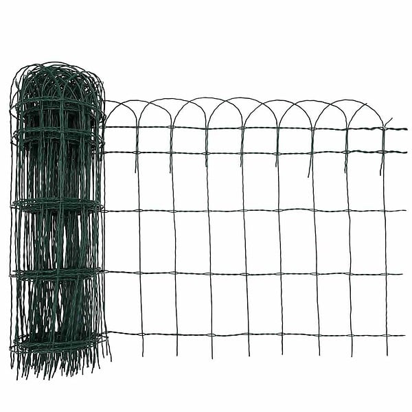 VIDAXL - vidaXL Bordure de pelouse Fer enduit de poudre 25x0,65 m - large