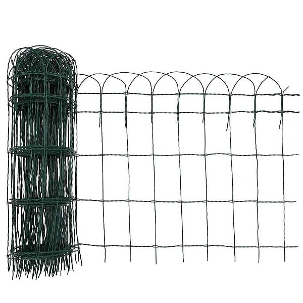 VIDAXL - vidaXL Bordure de pelouse Fer enduit de poudre 10x0,65 m - large
