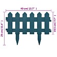 VIDAXL - vidaXL Bordures de pelouse 25 pcs Vert 10 m PP - vignette