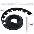 VIDAXL - vidaXL Bordure de pelouse flexible avec 30 piquets 10 m 5 cm - vignette