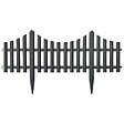 VIDAXL - vidaXL Bordures de pelouse 17 pcs Anthracite 10 m PP - vignette