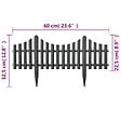VIDAXL - vidaXL Bordures de pelouse 17 pcs Anthracite 10 m PP - vignette