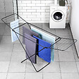 ENTREPOT BRICO - Étendoir séchoir à linge pliable en métal noir 181 cm - vignette