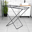 ENTREPOT BRICO - Étendoir séchoir à linge pliable en métal noir 181 cm - vignette