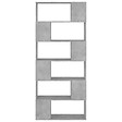 VIDAXL - vidaXL Bibliothèque/Séparateur de pièce Gris béton Bois d'ingénierie - vignette