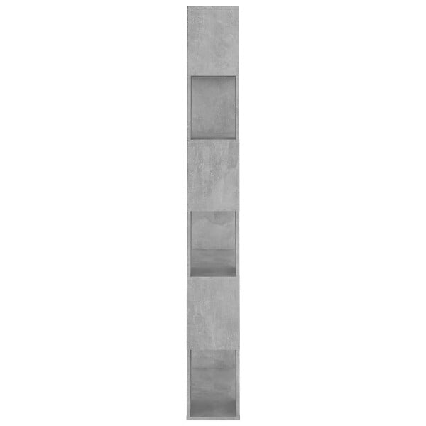 VIDAXL - vidaXL Bibliothèque/Séparateur de pièce Gris béton Bois d'ingénierie - large