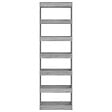 VIDAXL - vidaXL Bibliothèque/Séparateur de pièce Sonoma gris 60x30x198 cm - vignette