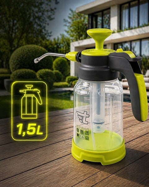 ENTREPOT BRICO - Pulvérisateur de jardin à pression portatif avec buse réglable 1,5 L - large