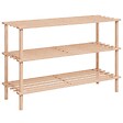 VIDAXL - vidaXL Range-chaussures à  3 étagères 2 pcs Bois de sapin solide - vignette