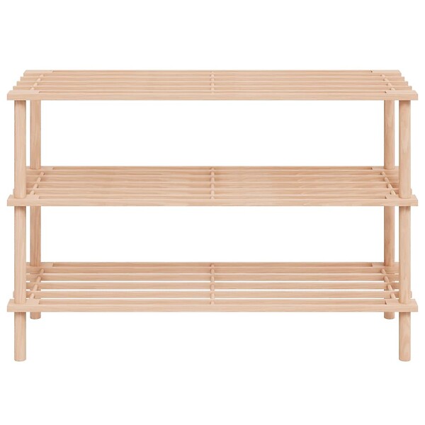 VIDAXL - vidaXL Range-chaussures à  3 étagères 2 pcs Bois de sapin solide - large