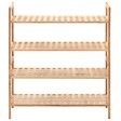 VIDAXL - vidaXL étagère à  chaussures Bois de noyer massif 69 x 26 x 81 cm - vignette