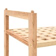 VIDAXL - vidaXL étagère à  chaussures Bois de noyer massif 69 x 26 x 81 cm - vignette