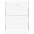 VIDAXL - vidaXL Armoire à  chaussures Blanc 59x17x81 cm Bois d'ingénierie - vignette