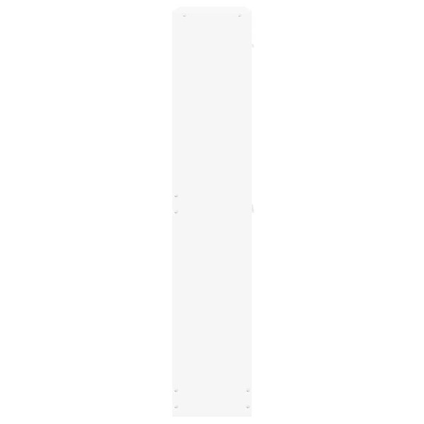 VIDAXL - vidaXL Armoire à  chaussures Blanc 59x17x81 cm Bois d'ingénierie - large