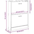 VIDAXL - vidaXL Armoire à  chaussures Blanc 59x17x81 cm Bois d'ingénierie - vignette