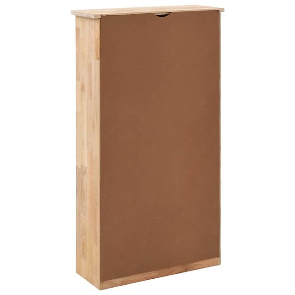 VIDAXL - vidaXL Armoire à  chaussures 55x20x104 cm Bois de noyer massif - large